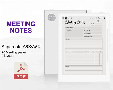 Supernote A5x Templates